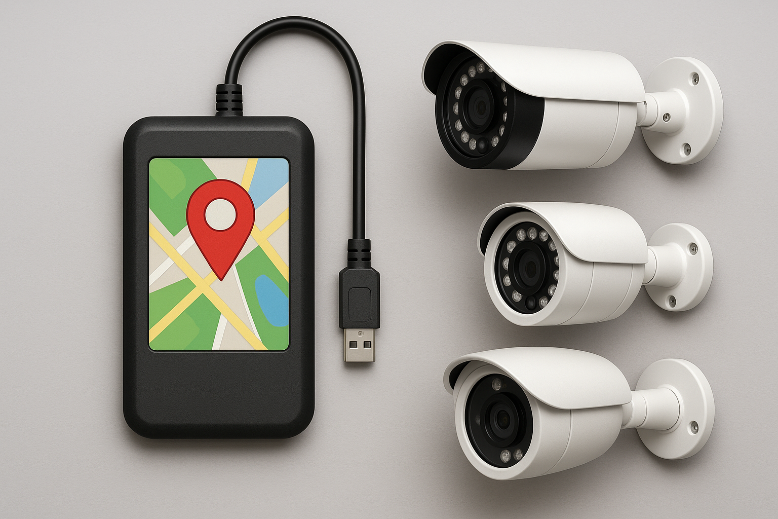 Traceurs GPS et caméras de surveillance